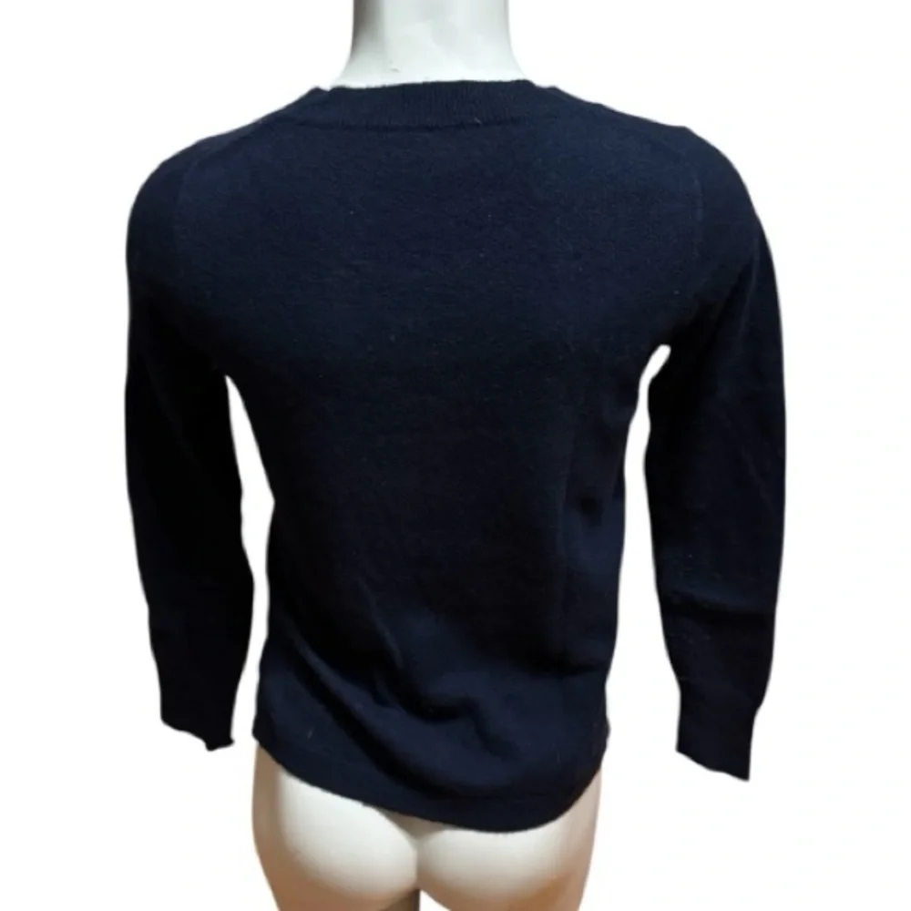 J. Crew 100% Cashmere Black Crewneck Sweater XS